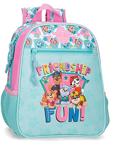 Paw Patrol Patrulla Canina Friendship fun Mochila Preescolar Azul 23x28x10 cms Poliéster 6,44L