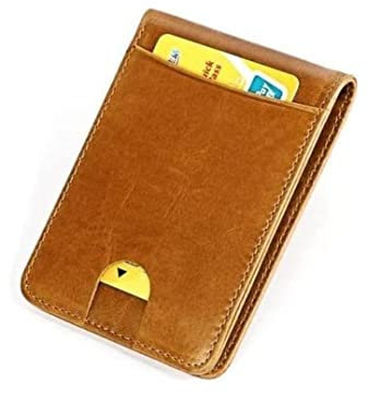 LIOONS Portemonnaie Kartenetui, Unisex-Leder-Geldbörse, RFID-Identifikationsschild, Münztasche, für Karten, Kredit-Geldbörsen Geldbörse