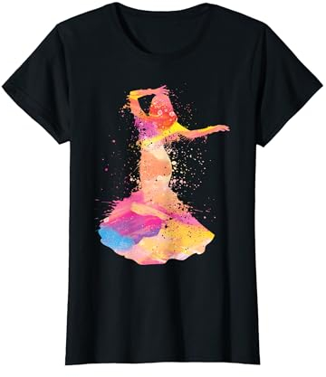Bauchtänzerin Retro Splash Bauchtanz Oberteil Bauchtanzrock T-Shirt