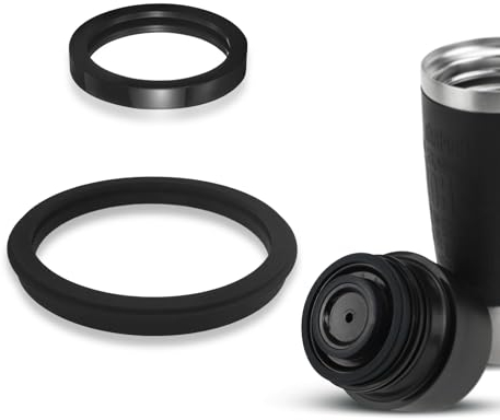 ShnminEU Pack of 8 Sealing Rings Set Rubber Seal Compatible with Emsa Travel Mug Classic/Waves 0.36 Litres and Travel Mug Grande 0.5 Litre Insulated Cup Thermal Mug Replacement Seals