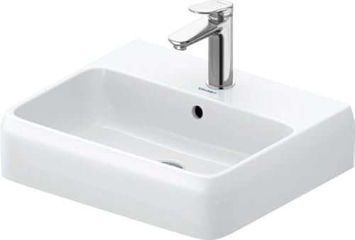 Duravit Qatego Aufsatzwaschtisch, 500x420mm, mit Überlauf, Unterseite geschliffen und glasiert, 2382502027, Farbe: Weiß