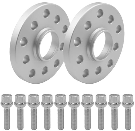 SCC Spurverbreiterungen Spurplatten 2x10mm 5x112-5x- 12168E-ABE-2 kompatibel mit Mercedes-Benz C CLK