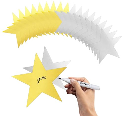 Große Goldene Sternausschnitte,Schillernde Sterne Ausschnitte,Tisch Konfetti Stern Pailletten Metallic Glitter Konfetti Twinkle Foil Star Pailletten Tischdekoration Ballontisch (Gold Silber Mix)