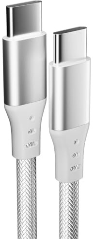 USB C to USB C Cable, 6.5FT USB C Charger Cable 100W 5A Fast Charging Type C Cable for iPhone 15/15 Plus/15 Pro/15 Pro Max,iPad Pro/Air/Mini,MacBook Air/Pro,Samsung Galaxy S22 S23 S21 S20 S24 and More