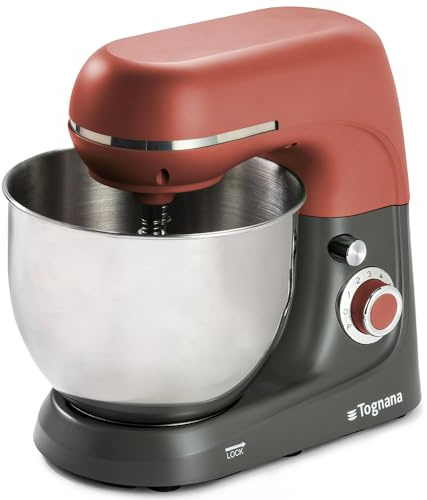Tognana Iridea, Impastatrice Planetaria 5,3 L, alluminio-acciaio inox, rosso