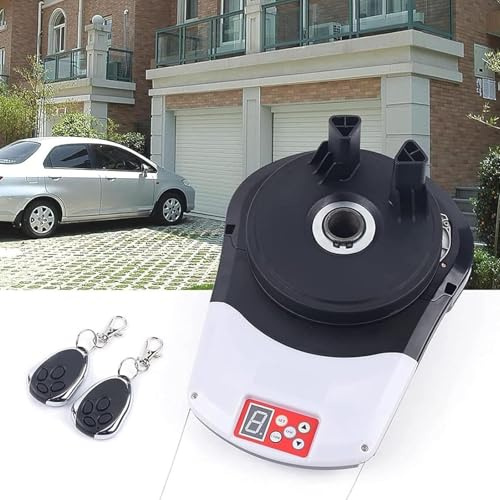 LSBHPPD Motor Automático Abridor Puerta Enrollable,Abridor Puerta Enrollable para Garaje con 2 Controles Remotos,Persiana Enrollable para Abridor Puerta,para Garaje,Almacén,Tienda,Granja