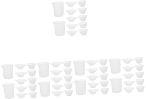 Operitacx 5 Juegos Taza Medidora De Silicona Vaso Medidor Resina Epoxica Vasos Medidores De Resina Epoxi Herramientas De Medición De Bricolaje Gel De Sílice Reutilizable