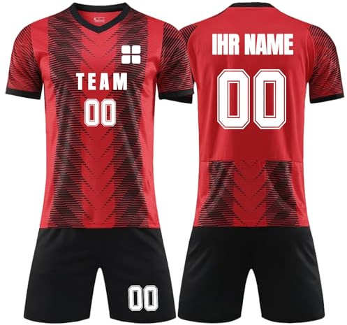 Personalisierte Trikots | Trikot Mit Eigenem Namen & Nummer | Trikot Selber Gestalten | Fußball Trikot Kinder Set | Trikot Personalisiert Erwachsene
