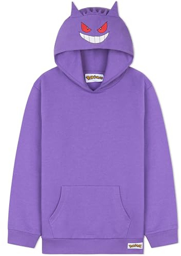 Pokémon Felpe con Cappuccio per Bambini Ragazzi Adolescenti Pikachu Felpa Comoda con Tasca a Canguro Regalo Bambino