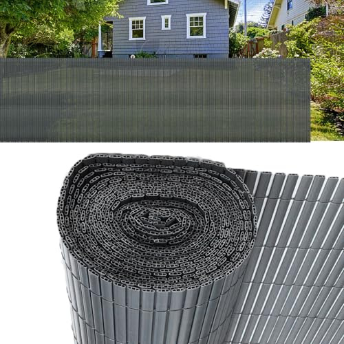 Mejale Sichtschutzmatte 80 x 800 cm Sichtschutzzaun Standard Sichtschutz Garten Balkon Terrasse Grau Sichtschutzzaun Zaunblende
