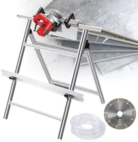 Chanfreineuse Électrique Pour Carrelage Avec Pompe À Eau,Chanfreineuse Robuste 1 200 W,Coupe-Bordures Réglable De 1 À 3 Mm Pour Carrelage En Porcelaine, Émaillé Et Poli,Machine+Bracket
