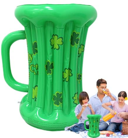 Glacière à bière gonflable, chope à bière gonflable et refroidisseur de boisson, boîte à boissons flottante, grande décoration de fête pour piscine et anniversaire