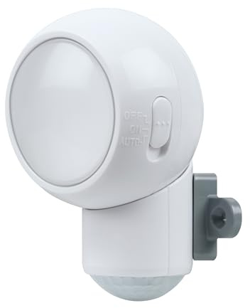Osram LED-Nachtlicht mit Bewegungsmelder, batteriebetrieben, 3000K warmweiß, IP43-Schutz, inkl. Batterien und Magnethalterung
