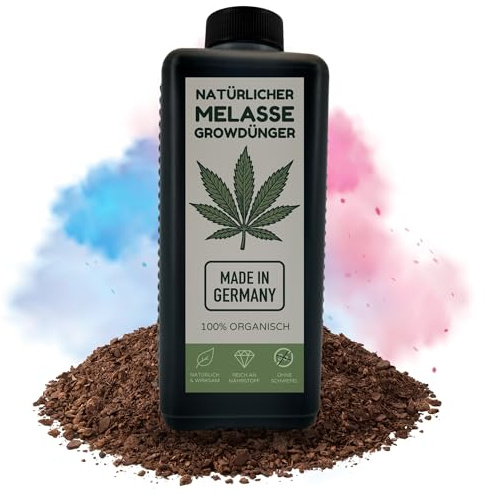 1L Melasse Grow Dünger Cannabis Made in Germany I Zusatz Düngemittel für leckere große Hanf Blüten I Hanfdünger für Growbox & Outdoor