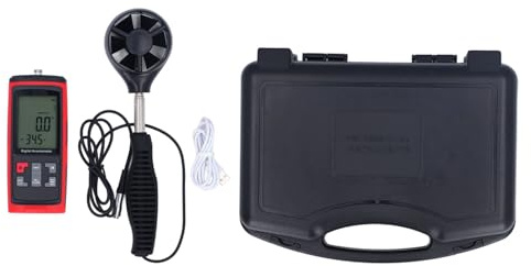 Anemometro per Tende Sole Digitale Portatile, Sensore Estendibile 2. - Misurazione Precisa Velocità, Temperatura e Umidità per Uso Esterno