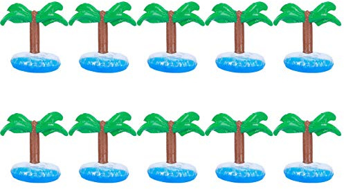 XinrZythrop 10 Unidades de portavasos Inflable Flotante, Soporte para Bebidas para Fiestas en la Piscina, Posavasos Flotante de PVC con diseño de inflado rápido, Accesorio Reutilizable para