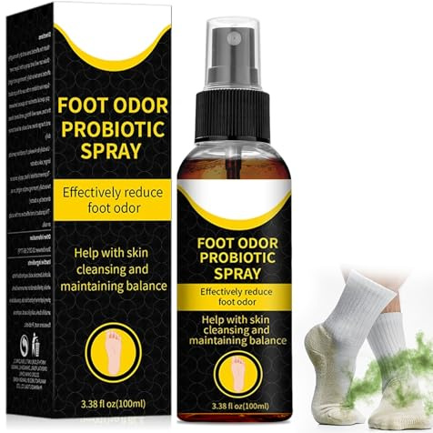 100ml Spray Desodorante Pies, Desodorante pies spraydesodorante, Espray antiolor para zapatos, Secado Rápido, Sensación de Frescura para Reduce el Sudor Excesivo Eliminar los Malos Olore