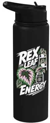 Rex Begonia Plant Energy Propagation Stainless Steel Insulated Water Bottle