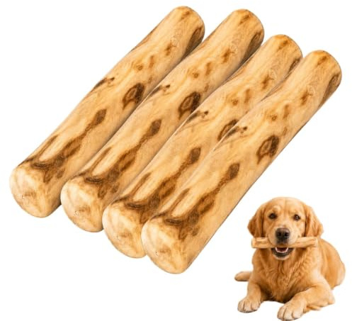 Hundtuggpinne i Trä Valpträtuggpinne För Tandning Och Bitande | Träningstuggleksak till Hundvalp för Hushåll Inomhus Utomhus Bakgård Lägenheter Lektid Berikning Motion och