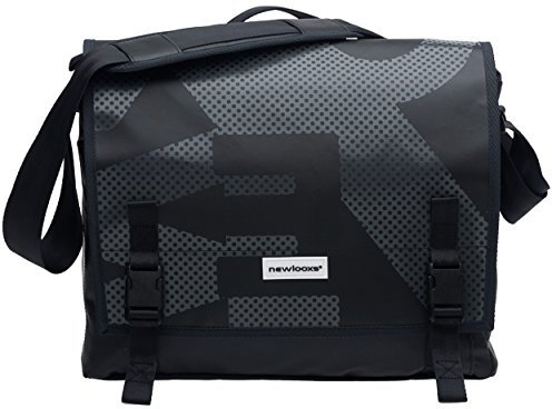 New Looxs Postino Office Bisonyl Gepäckträgertasche Schultertasche, Grey, 38 x 30 x 12 cm