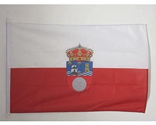 AZ FLAG Bandera Nautica de Cantabria 45x30 cm - Pabellón de Conveniencia Cántabra – Cantábrica 30 x 45 Cm, Bandera de Barco con anillas