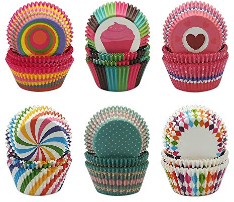 600 Pièces Caissettes Cupcakes Papier Moule Cupcake pour Muffins pour Soirée de Mariage Cuisine Baking Dessert Bricolage Anniversaire Dessert
