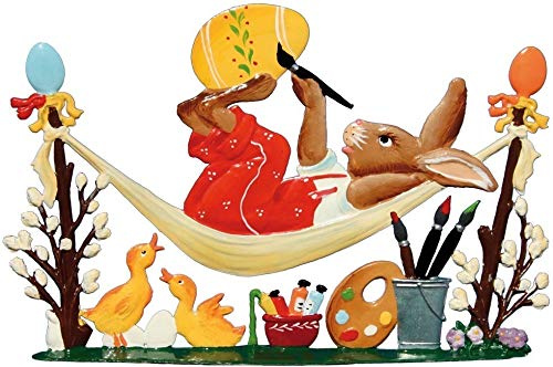 Wilhelm Schweizer Zinnfigur Hase in Hängematte - Jahreshase 2005
