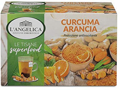 L'Angelica Tisana Superfood Curcuma E Arancia - 400 gr, 10 Confezioni