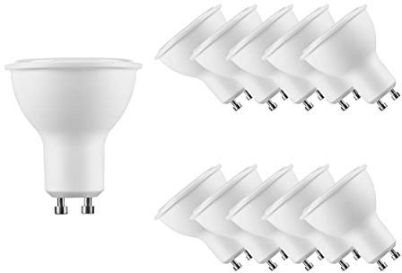 Candelastika 11 Stück LED Spot Alu-Plastic GU10 PAR16 7-45 Watt 860 600 Lumen Tageslicht nicht dimmbar – GU10 Leuchtmittel - LED Spot - LED Reflektor - LED Reflektorlampe - LED Halogenstrahler – Spot