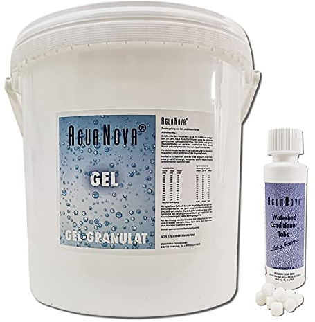 A.N. AGUA NOVA Wasserkern Vergelung in Wasserbetten, Gelbetten - Wasserbett Gel Granulat Pulver + 40x Agua Nova Wasserbett Konditionierer Conditioner Tabs Tabletten(5.0)