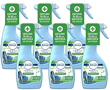 6er Set Febreze Antibakteriell Textilerfrischer Spray 500ml entfernt 99,9% der Bakterien (6)