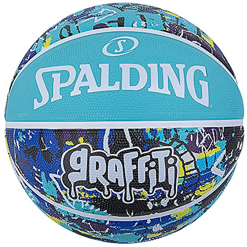 Spalding 84-529J Graffiti Blue No. 6 Ball Basketball Basket