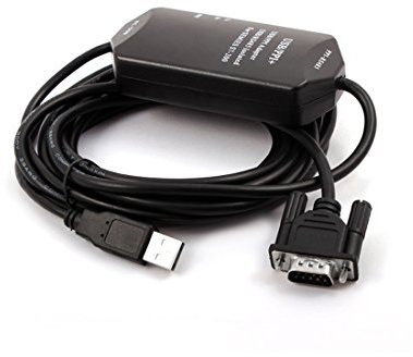 Ruilogod Cable programador USB-PPI USB a RS485 Adaptador para SIEMENS S7-200 PLC