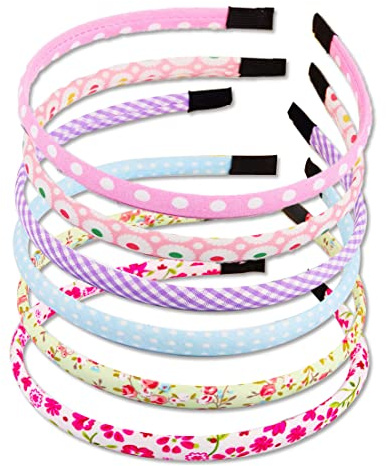 Småbarn-flicka-blompannband, 6 stycken, blomkrona pannband, blomkrans, blomhårsmycke bröllop, turban nyfödd pannband polyesterpannband, hårdekoration, baby för fest, födelsedag