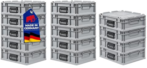 PROREGAL SET SUPER ÉCONOMIQUE 14x Bac Euro NextGen Portable | HxLxP 13,5x30x40cm | 11 litres | Eurobox, boîte industrielle, boîtes de rangement, empilables, conteneur de stockage, bacs de rangement