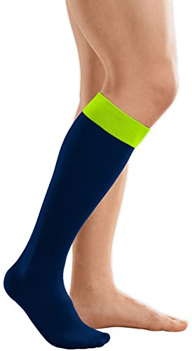 medi Rehab® one Kompressionskniestrümpfe AD zur Ödemtherapie II lime/blue