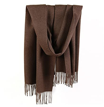 Skcess Schal Damen Cashmere, Halstuch Damen Warm Einfarbige Quaste Scarf Winter Geburtstag Valentinstag Hochzeitsgeschenk