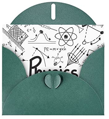 DMORJ Grußkarte mit Physik-Druck, hochwertig, Perlenpapier, 10,2 x 15,2 cm, für Geburtstagskarte, Valentinstagskarte, Einladungskarte, Qualität