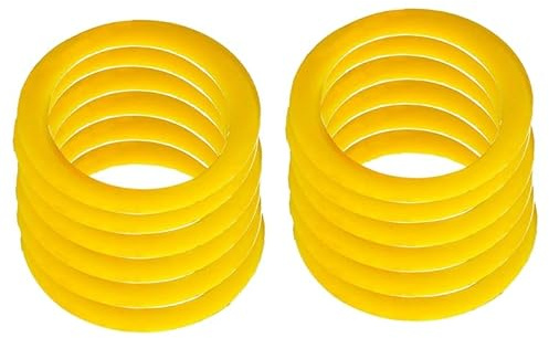 MayNuo 12er-Set Kompatibel mit Slim Yo-Yo-Silikon-Response-Pads Gelbes YoYo-Zubehör