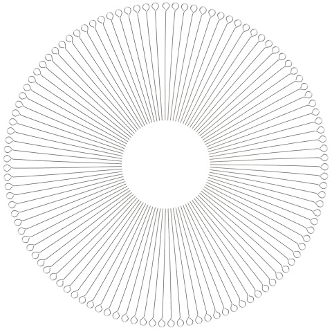Hosifiy 300 Stück Ösenstifte für Die Schmuckherstellung, Edelstahl-Schmuck Auge Pins 0.98zoll/25mm Eyepins Splitter Schmuck Kopfstifte für DIY Handwerk Ohrring Halskette