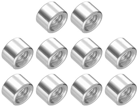 METALLIXITY Écrou de Soudage à Souder (M8x12mmx8mm) 20 Pièces, Raccord de Réservoir de Carburant Soudable en Acier Inoxydable - pour l'Entretien Des Composants, Adaptateur à Souder
