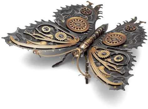 Metal Earth Kit de modélisme papillon 3D en métal steampunk