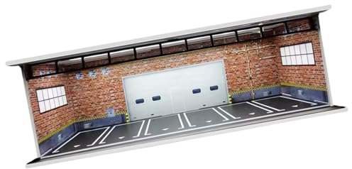 Luwecf 1:64 Garagenvitrine Sammlervitrine für Minipuppen Layout