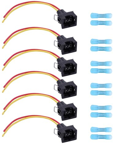 Einspritzdüse Stecker Einspritzventil Kabel Injektor Kabelbaum Universalstecker für 100 C4 A2 A3 8L A4 B5 A4 B6 8E A4 B7 Avant A8 D3 4E A8 4E Q7 4L TT 8N Alhambra Arosa 6H1 Cordoba 6K Ibiza 6L Inca