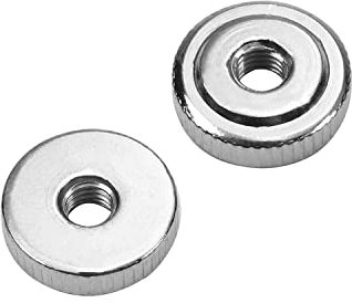 Rändelmutter, M6-Verbindungsmuttern, Rundmutter aus Kohlenstoffstahl, 5 mm hoch, 20 Stück(M3)