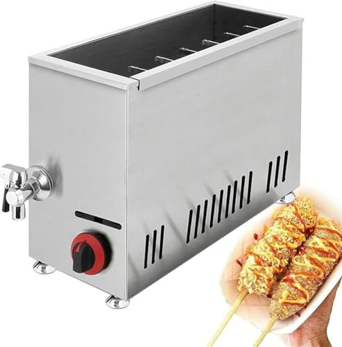 FLTRGO Freidora de Maíz para Perros, 21L, Comercial, Queso, Palitos para Perritos Calientes, Máquina para Hacer Queso, Palitos para Perritos Calientes, Freidora~/