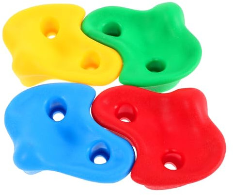 VICASKY 4 Stück Kletterspielzeug Für Klettersteine ​​Für Gartenwand Klettersteine ​​Für Kinderwand Kletterwand Steine ​​Für Kleinkind Kletterwand Kunststoff