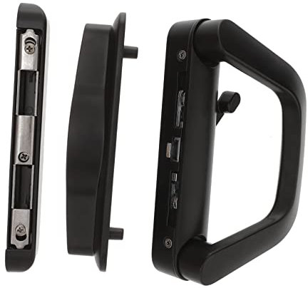 Angoily Serrure De Porte Coulissante Poignée De Porte Avec Serrure De Poignée Pour -fenêtre Verre Compatible Avec Bois Aluminium
