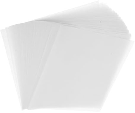 MAGICLULU 100 Feuilles de Papier Sulfurisé Blanc pour Crêpes au Sucre, Design Antiadhésif, Pratique pour Cuisson la Maison
