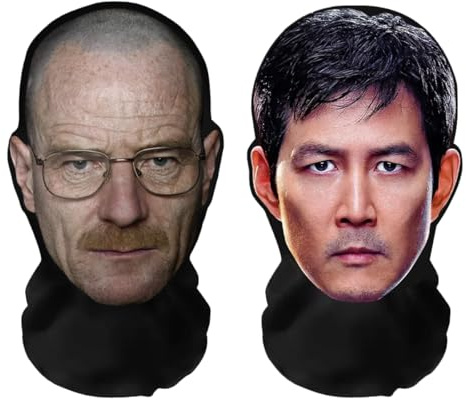 Aristo Solutions Realistische 3D-Druck Vollgesichtsmasken in coolen Bundles – Atmungsaktiv, leicht & bequem, ideal für Cosplay, Partys, Halloween, Karnveal & Events oder Junggesellenabschiede